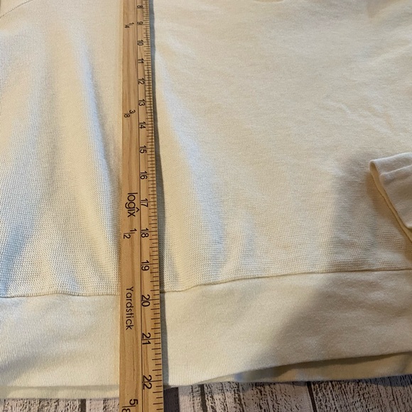 Wrangler thermal 3/4 sleeve woman’s XXL TOP Cream 100% Cotton - Picture 4 of 5